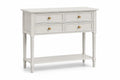 Consolle in Legno con 4 Cassetti Grigio